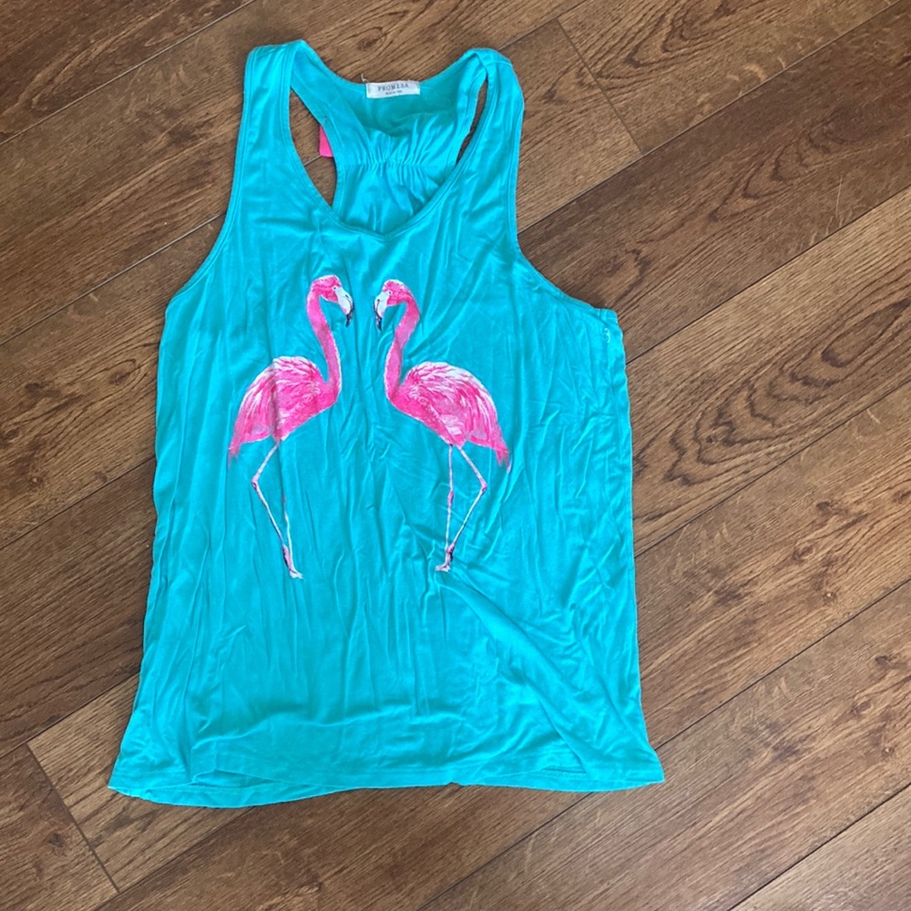 Promesa flamingo top with bow